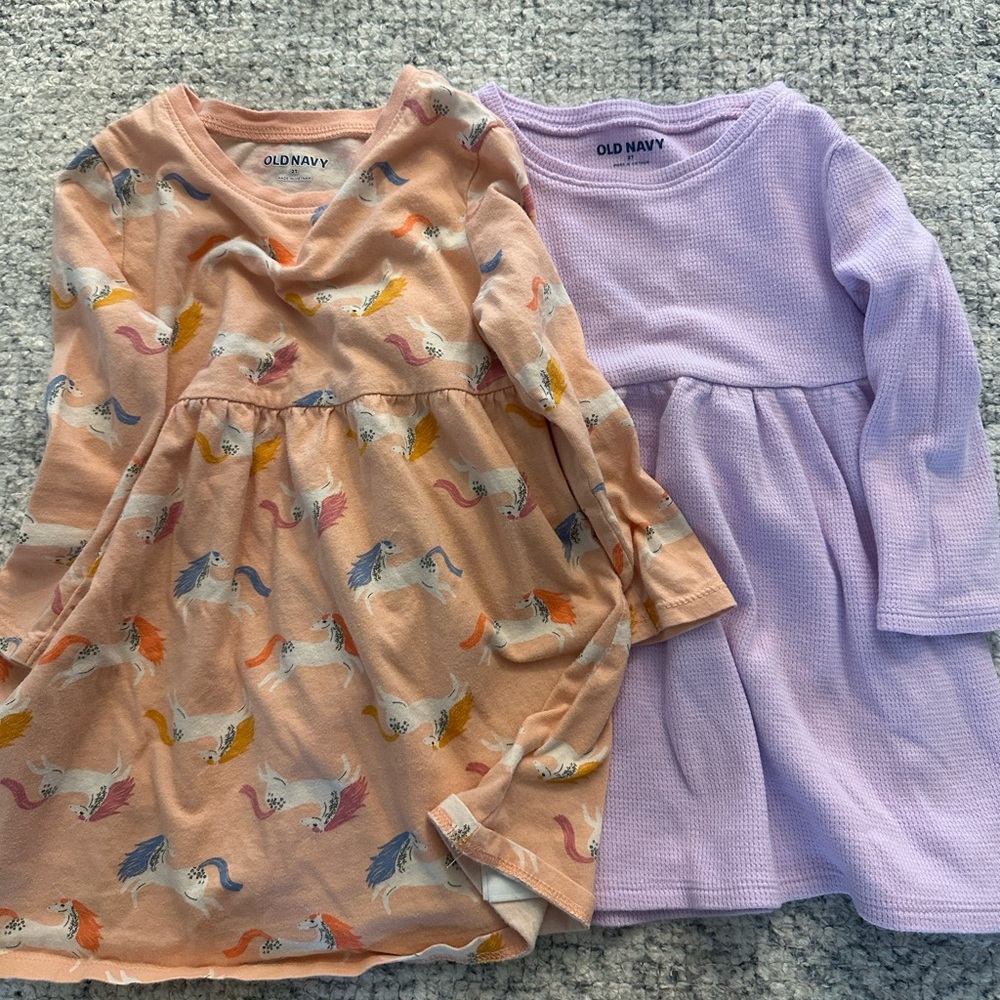 Old Navy fit and flare toddler dresses